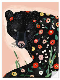 Wall sticker Floral Bear