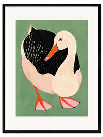 Gerahmter Kunstdruck Ente