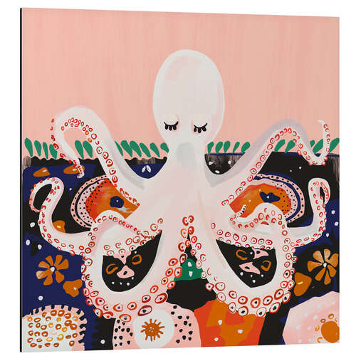 Stampa su alluminio Meditating Octopus