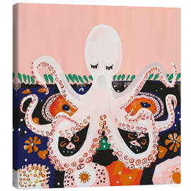 Canvas print Meditating Octopus