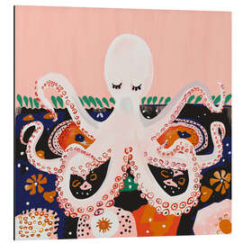 Magnettafel Meditierender Oktopus