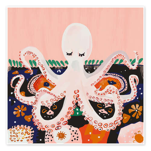 Plakat Meditating Octopus