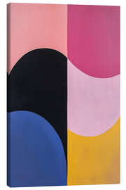 Canvas print Colorful composition with pink, black, blue and yellow - Dani Jay Designs