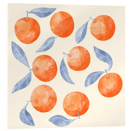 Stampa su vetro acrilico Orange Citrus Fruit - Nic Squirrell