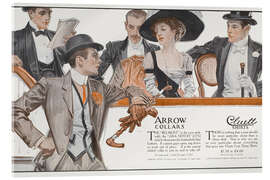 Cuadro de metacrilato Arrow collars, 1909 - Joseph Christian Leyendecker