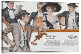 Canvas print Arrow collars, 1909 - Joseph Christian Leyendecker