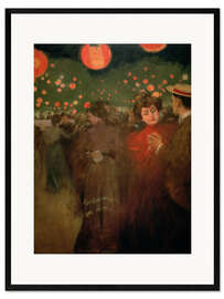 Impresión de arte enmarcada The Open-Air Party, 1902 - Ramon Casas i Carbó