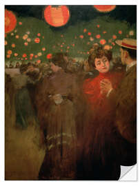 Sticker mural The Open-Air Party, 1902 - Ramon Casas i Carbó