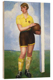 Obraz na drewnie The blonde soccer player - Angel Zarraga