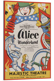 Tableau en aluminium Alice in Wonderland