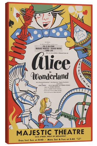 Quadro em tela Alice in Wonderland