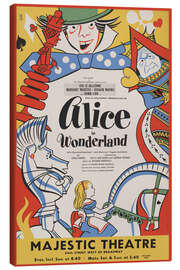 Quadro em tela Alice in Wonderland - Vintage Advertising Collection