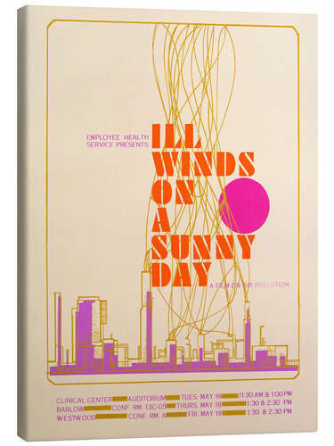Lienzo Ill Winds on a Sunny Day - A Film on the Pollution
