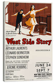 Lienzo West Side Story - Lincoln Center Festival '68 - Vintage Advertising Collection