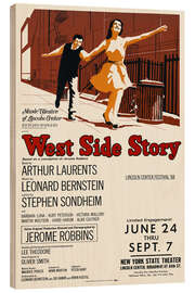 Holzbild West Side Story - Lincoln Center Festival '68 - Vintage Advertising Collection