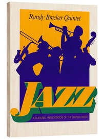 Holzbild Jazz - Randy Brecker Quintet - Vintage Advertising Collection
