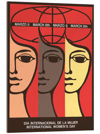 Akryylilasitaulu March 8th - International Women's Day - Vintage Advertising Collection