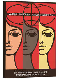 Canvas-taulu March 8th - International Women's Day - Vintage Advertising Collection