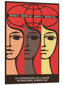 Print på skumplade March 8th - International Women's Day - Vintage Advertising Collection