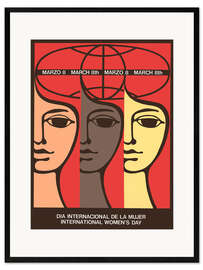 Framed art print March 8th - International Women's Day - Vintage Advertising Collection