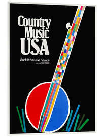 Acrylic print Country Music, USA - Vintage Advertising Collection