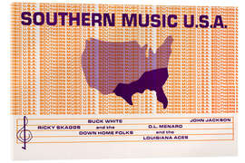 Acrylic print Southern Music U.S.A. - Vintage Advertising Collection