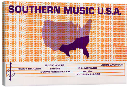 Lienzo Southern Music U.S.A.
