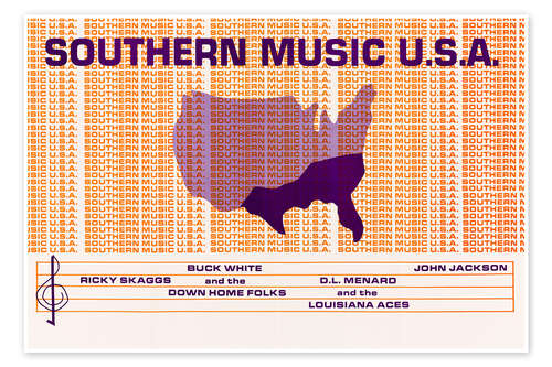 Poster Southern Music U.S.A.