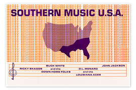 Kunstwerk Southern Music U.S.A. - Vintage Advertising Collection