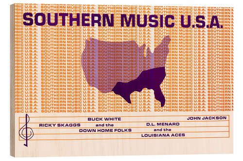 Holzbild Southern Music U.S.A.