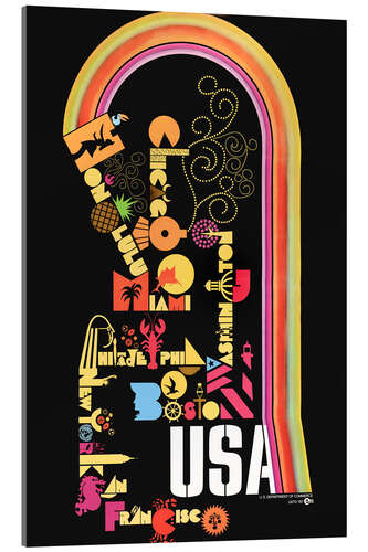 Cuadro de metacrilato USA City Travel
