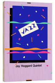 Holzbild Jazz - Jay Hoggard Quintet - Vintage Advertising Collection