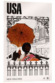 Acrylic print New Orleans, USA - Vintage Advertising Collection