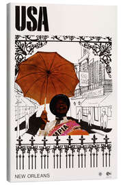 Lienzo New Orleans, USA - Vintage Advertising Collection