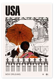 Kunstwerk New Orleans, USA - Vintage Advertising Collection