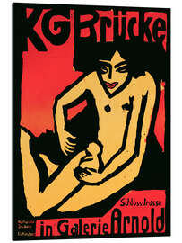 Acrylic print Die Brücke in Gallery Arnold, Dresden, 1910 - Ernst Ludwig Kirchner