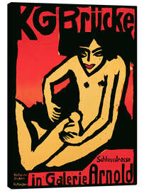 Lienzo Die Brücke in Gallery Arnold, Dresden, 1910 - Ernst Ludwig Kirchner