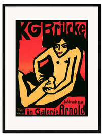 Gerahmter Kunstdruck Die Brücke in Gallery Arnold, Dresden, 1910