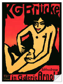 Wall sticker Die Brücke in Gallery Arnold, Dresden, 1910 - Ernst Ludwig Kirchner