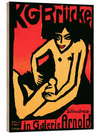 Holzbild Die Brücke in Gallery Arnold, Dresden, 1910 - Ernst Ludwig Kirchner