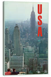 Lienzo USA, New York - Vintage Advertising Collection