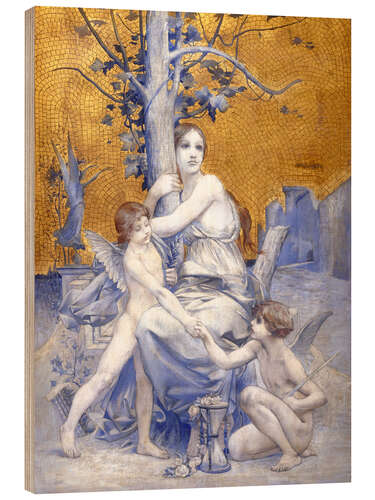 Quadro de madeira Allegory of Time - Luc Olivier Merson