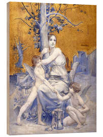 Quadro de madeira Allegory of Time - Luc Olivier Merson