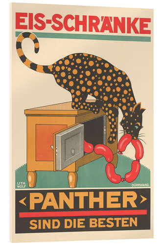 Tableau en verre acrylique Icebox Panther
