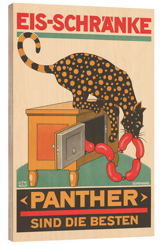 Hout print Icebox Panther