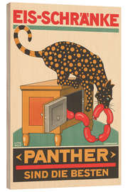 Tableau en bois Icebox Panther