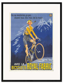 Impresión de arte enmarcada Bicyclette Royal-Fabric - Vintage Advertising Collection