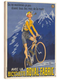 Holzbild Bicyclette Royal-Fabric - Vintage Advertising Collection