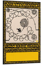 Aluminium print Death Jump Artist - Variety Show Number 9 - Moriz Jung