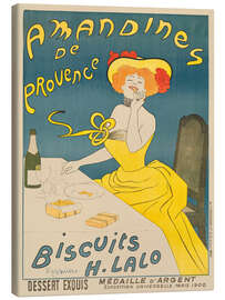 Quadro em tela Amadines de Provence - Biscuits H. Lalo - Leonetto Cappiello